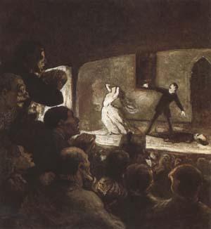 Honore  Daumier The Melodrama (mk09) Germany oil painting art